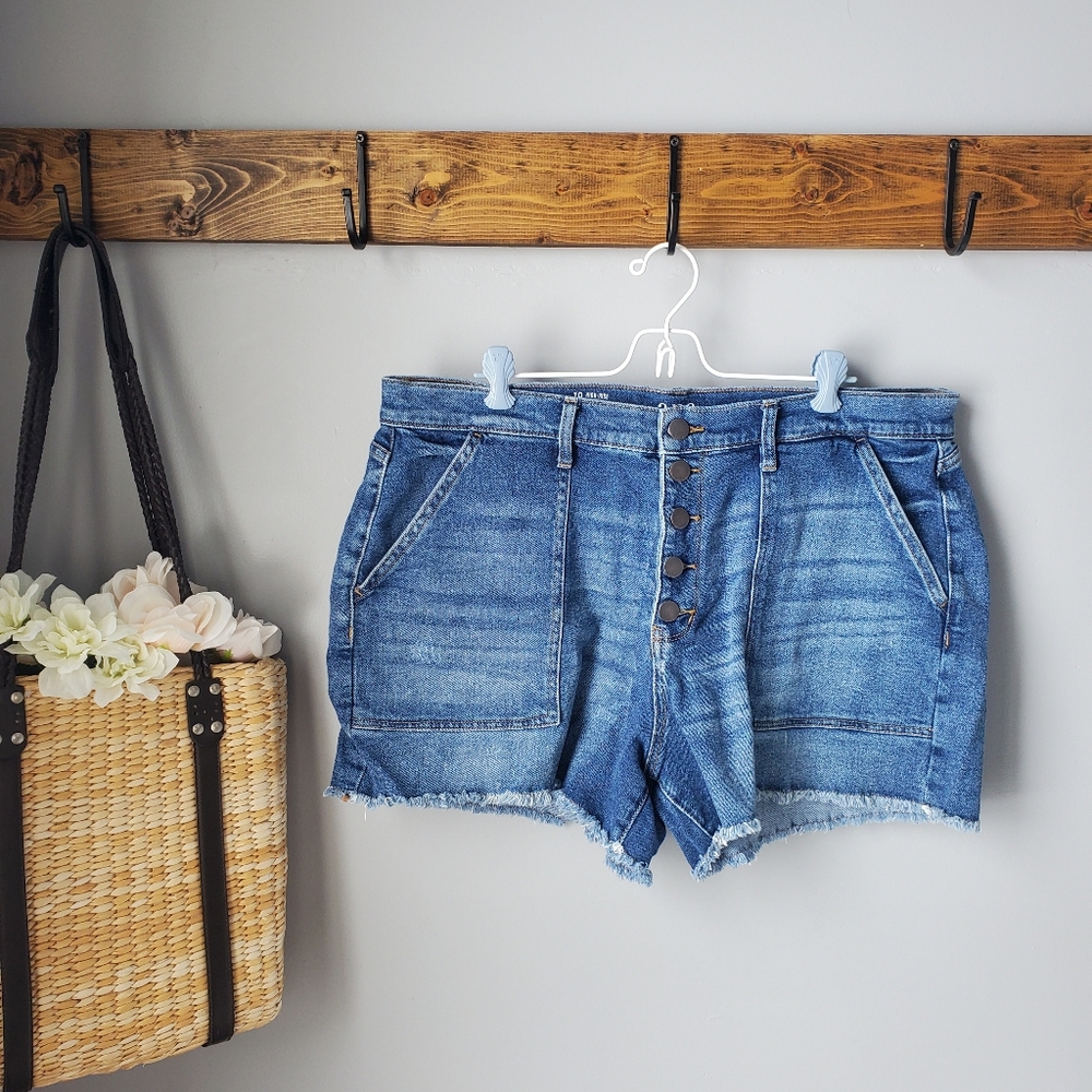 a.n.a High Rise Denim Shorts Size 18
